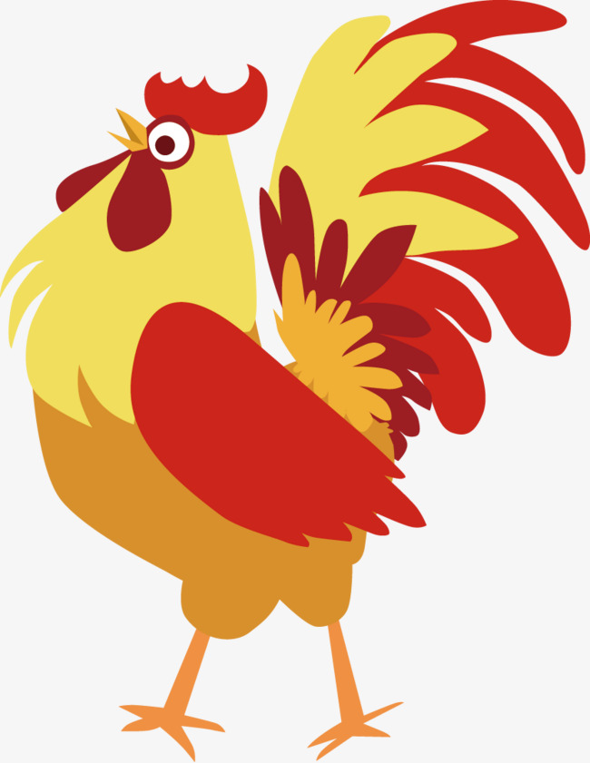 Cartoon Chicken Pattern, Color, Year Of The Rooster, Chicken Png Image - Cute Chicken, Transparent background PNG HD thumbnail