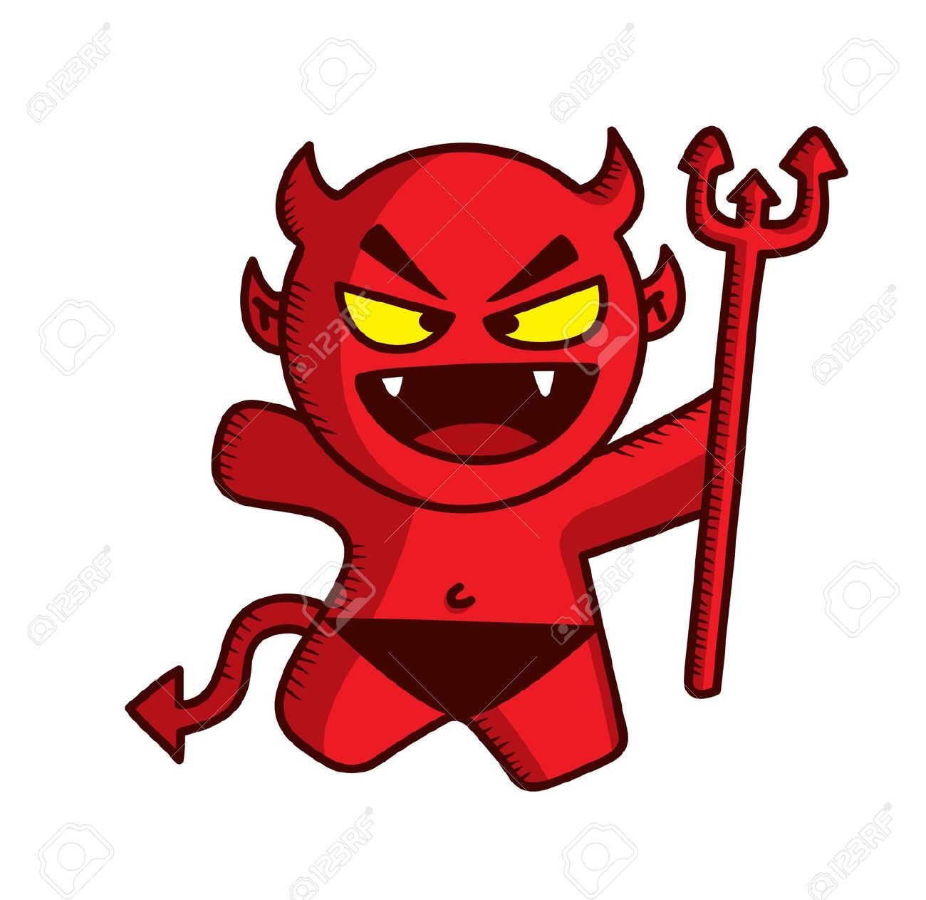 Cute Devil Clipart - Cute Devil, Transparent background PNG HD thumbnail