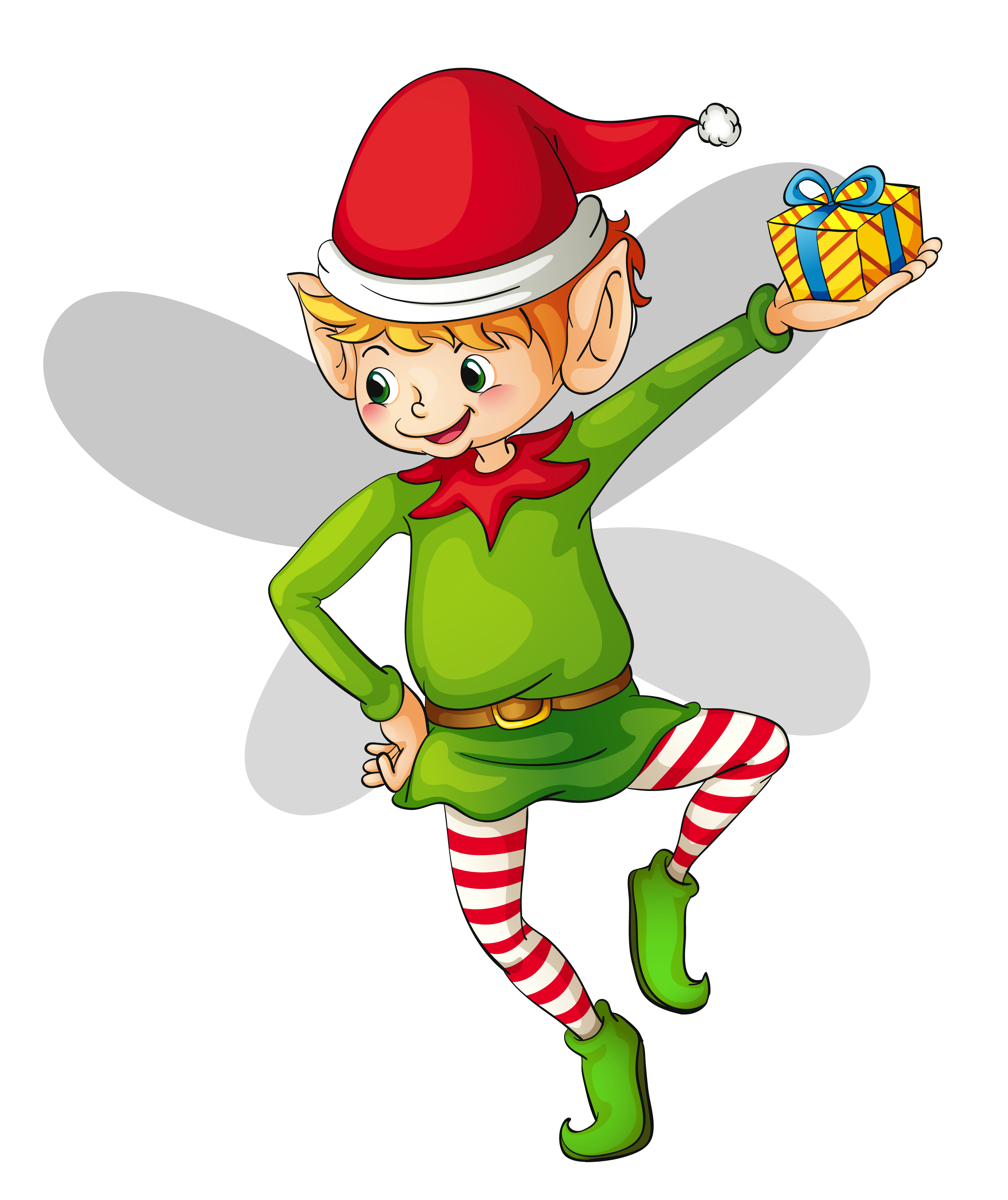 Christmas Cute Elf Clipart 0 - Cute Elves, Transparent background PNG HD thumbnail