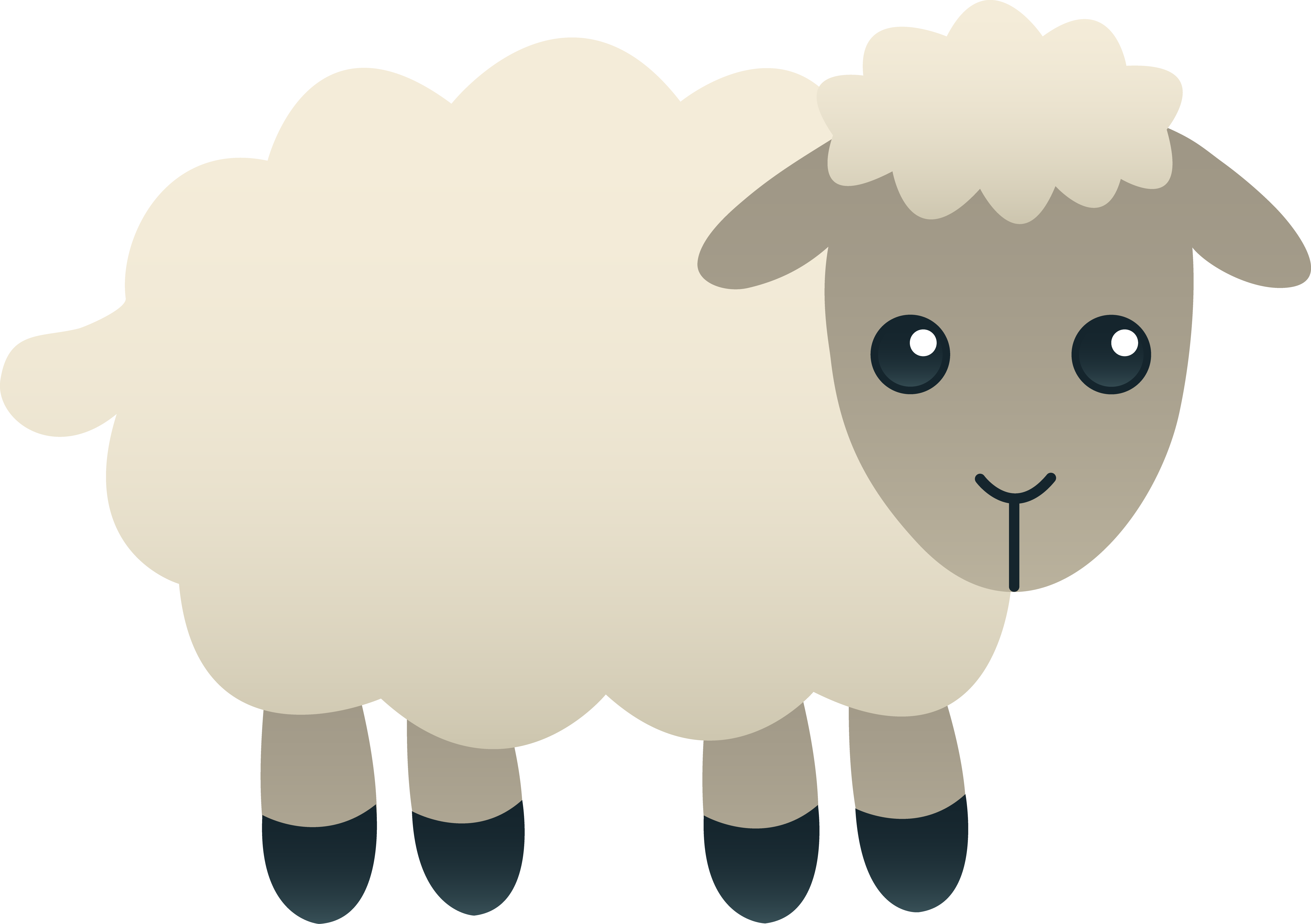 Lamb Clipart Cute Sheep #5 - Cute Lamb, Transparent background PNG HD thumbnail