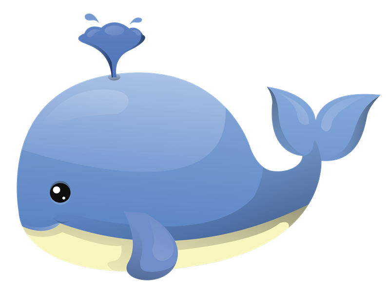 Cute Whale PNG Photo - Baby W