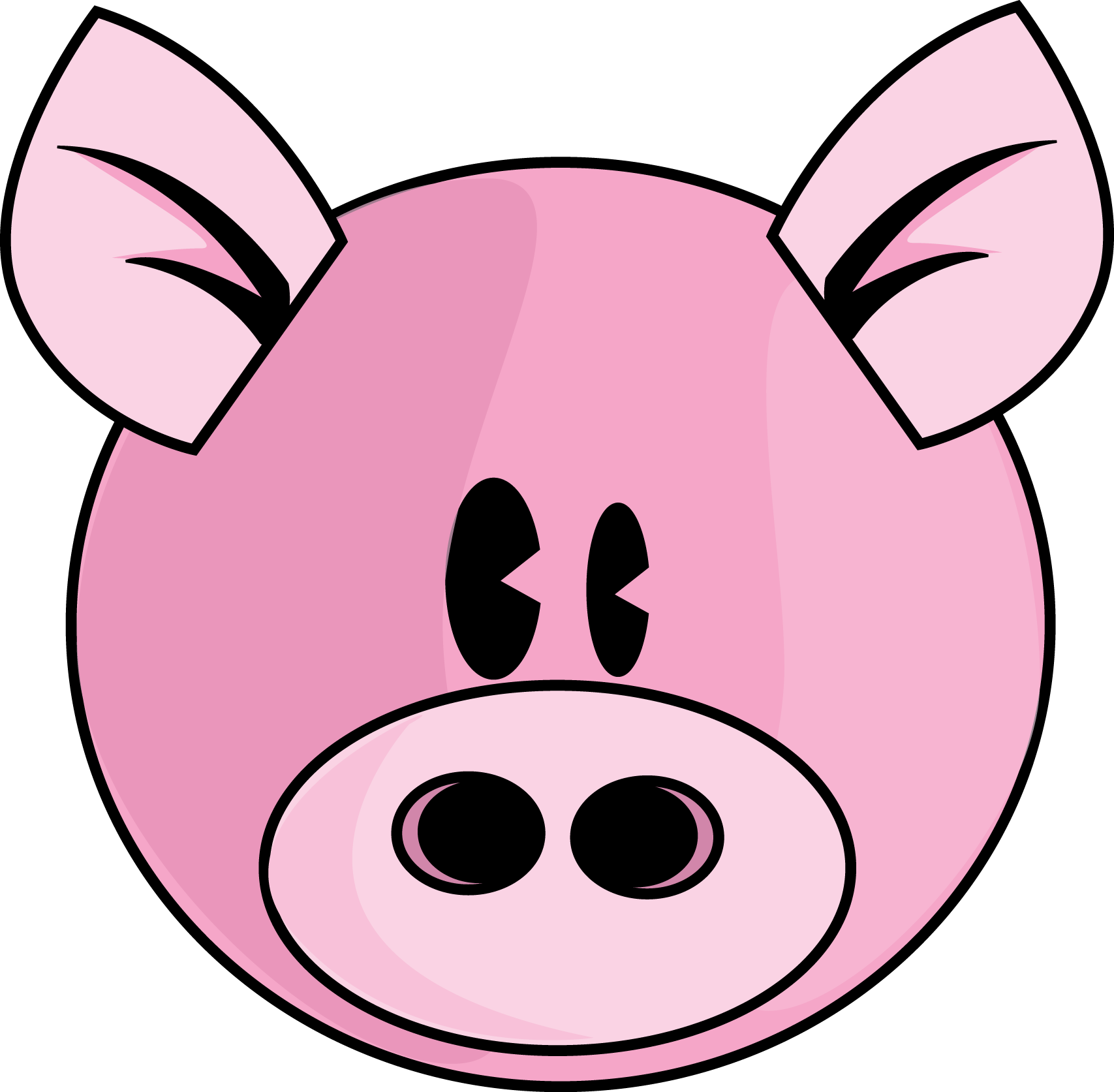 Pig Cute Cartoon - Clipart li