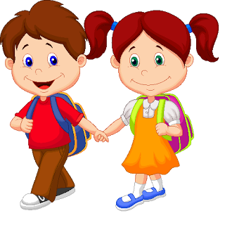 File:cute Boy And Girl Holding Hands Walking To School.png - Cute For School, Transparent background PNG HD thumbnail