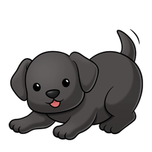 Black Lab....png Image Trans. Back. Lab Puppiescute Hdpng.com  - Cute Puppies Black And White, Transparent background PNG HD thumbnail