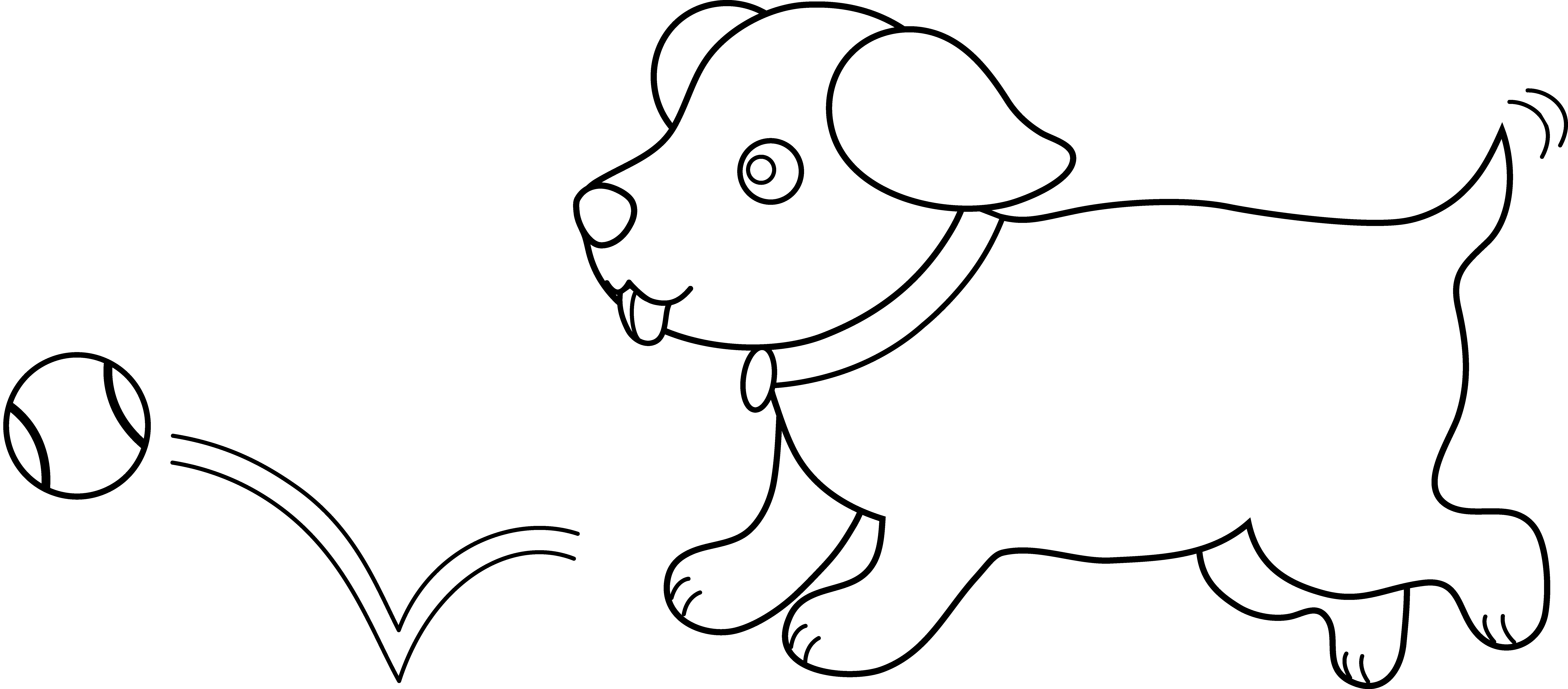 Cute Dog Clip Art Black And White - Cute Puppies Black And White, Transparent background PNG HD thumbnail