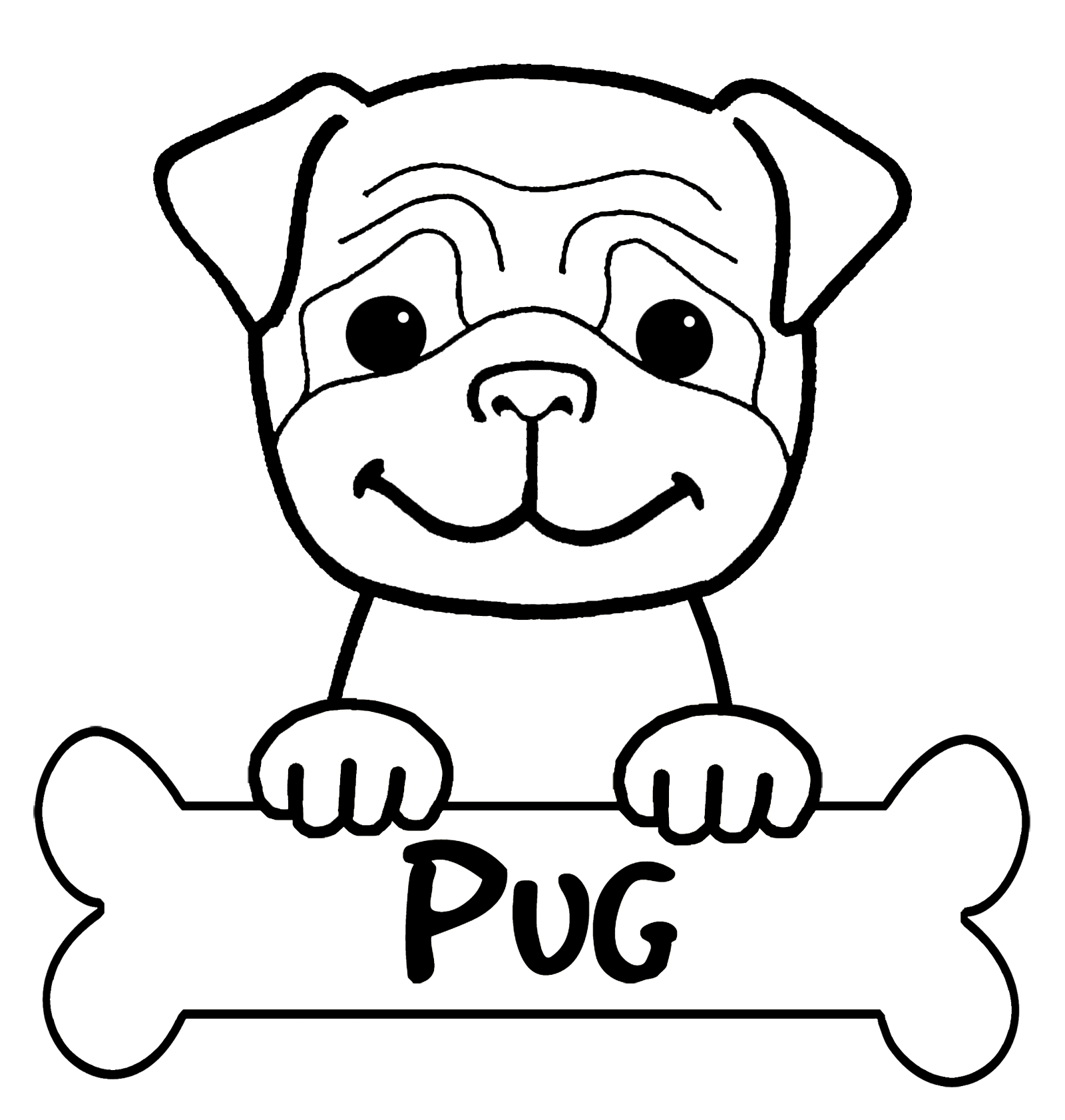 Cute Puppy Coloring Pages | Click On A Coloring Page Below To Print It. - Cute Puppies Black And White, Transparent background PNG HD thumbnail