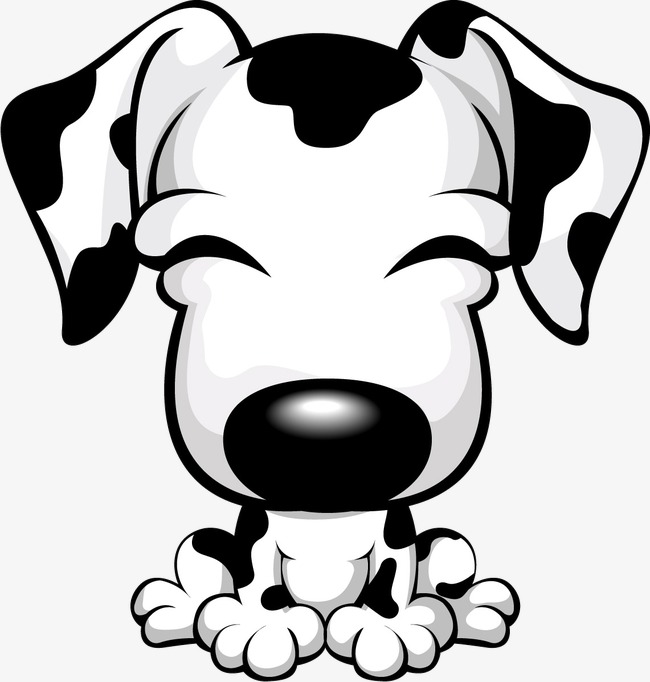 Dog Cartoon Dog Picture Material,dalmatians, Animation, Cartoon Pictures, Cute Puppy Png - Cute Puppies Black And White, Transparent background PNG HD thumbnail