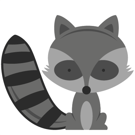 Cute Raccoon SVG files for sc