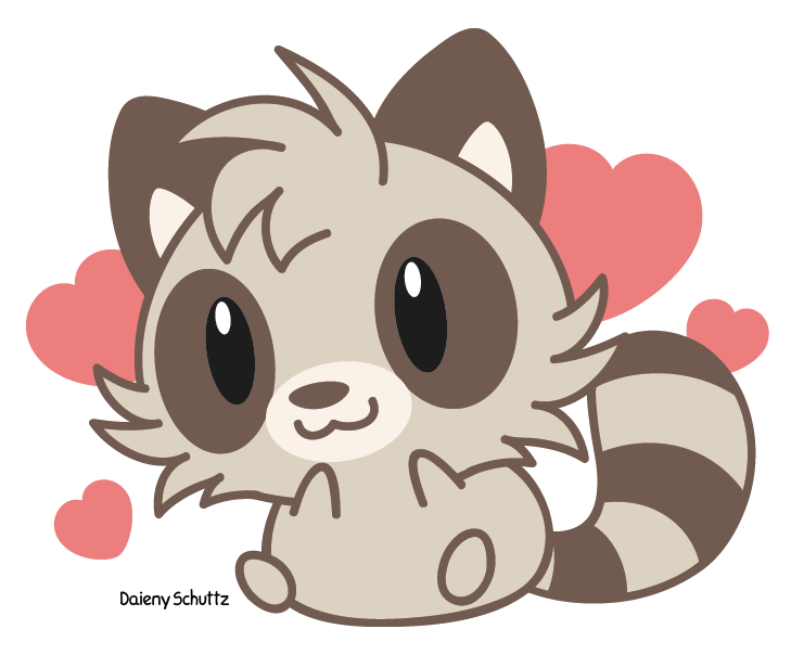 I S2 Raccoons By Daieny Hdpng.com  - Cute Raccoon, Transparent background PNG HD thumbnail