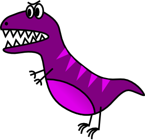 Jazzynico Dino Simple T Rex Clip Art - Cute T Rex, Transparent background PNG HD thumbnail