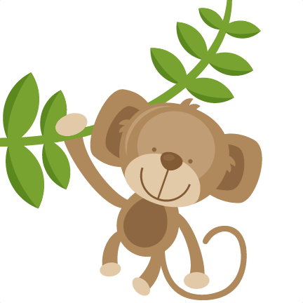 Cute Wild Animal Png - Hanging Monkey Svg Cut Files For Scrapbooking Silhouette Cut Files Svgs For Cricut Free Svgs Cute Clipart Clip Art, Transparent background PNG HD thumbnail