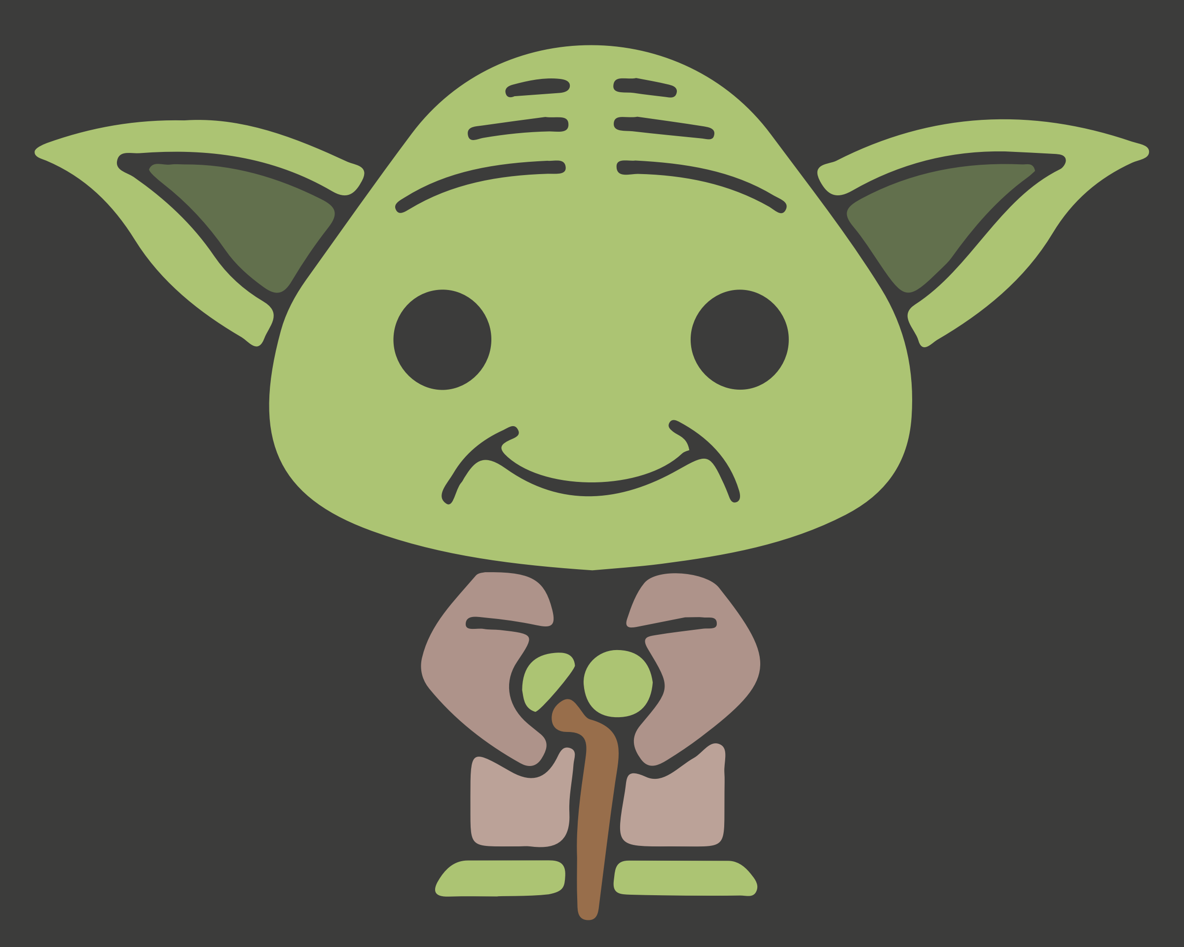 Big Image (Png) - Cute Yoda, Transparent background PNG HD thumbnail