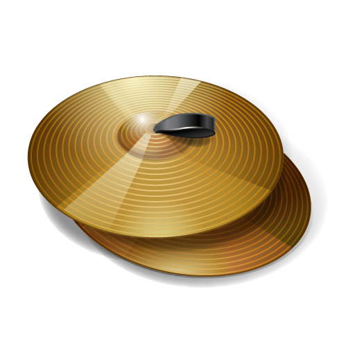 Cymbals, instrument, music, slam icon. Download PNG, Cymbals Instrument PNG - Free PNG