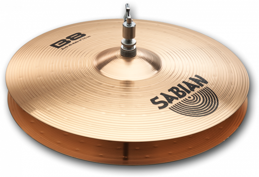 Sabian B8 Pro Rock Hi Hats Cymbals   14 Inch   Long U0026 Mcquade Musical Instruments - Cymbals Instrument, Transparent background PNG HD thumbnail