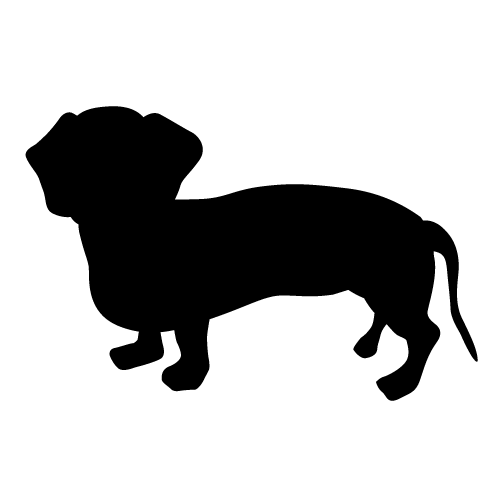 Black clipart dachshund #7