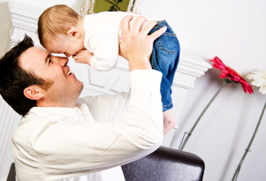 Dad Horseplay With Baby - Dad And Baby, Transparent background PNG HD thumbnail