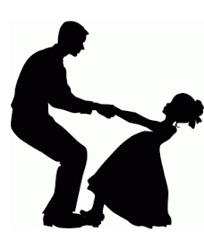 Father Daughter Dance Silhoue