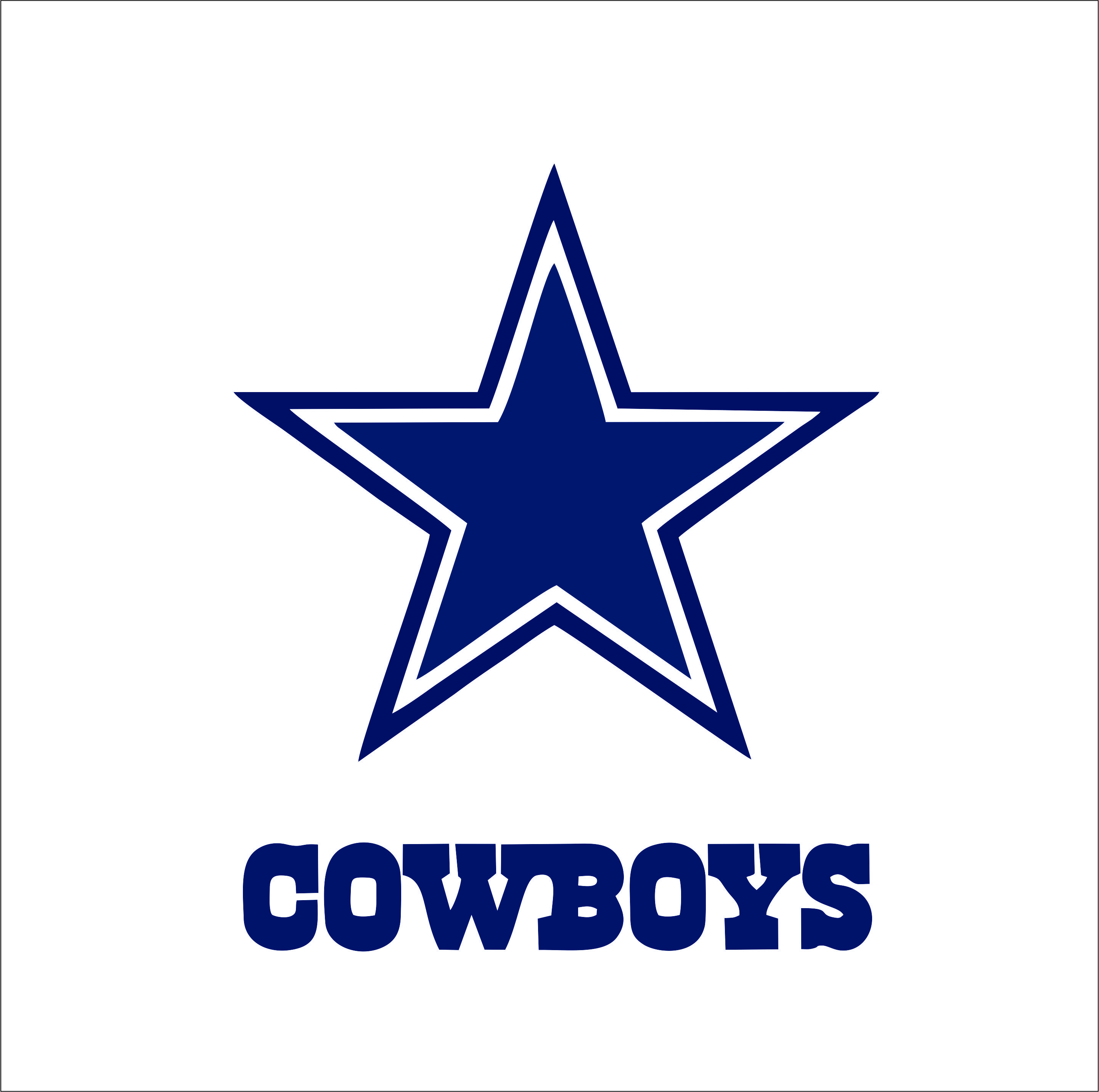 Dallas Cowboys Star Transpare