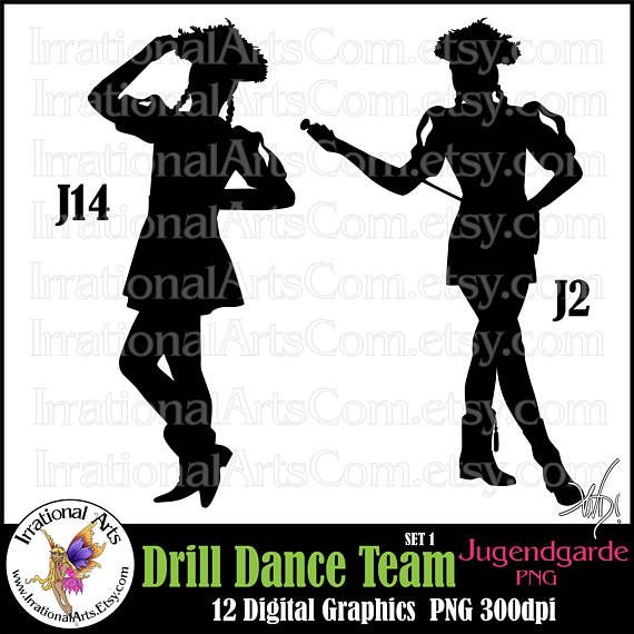 Instant Download. ◅ - Dance Team Kickline, Transparent background PNG HD thumbnail