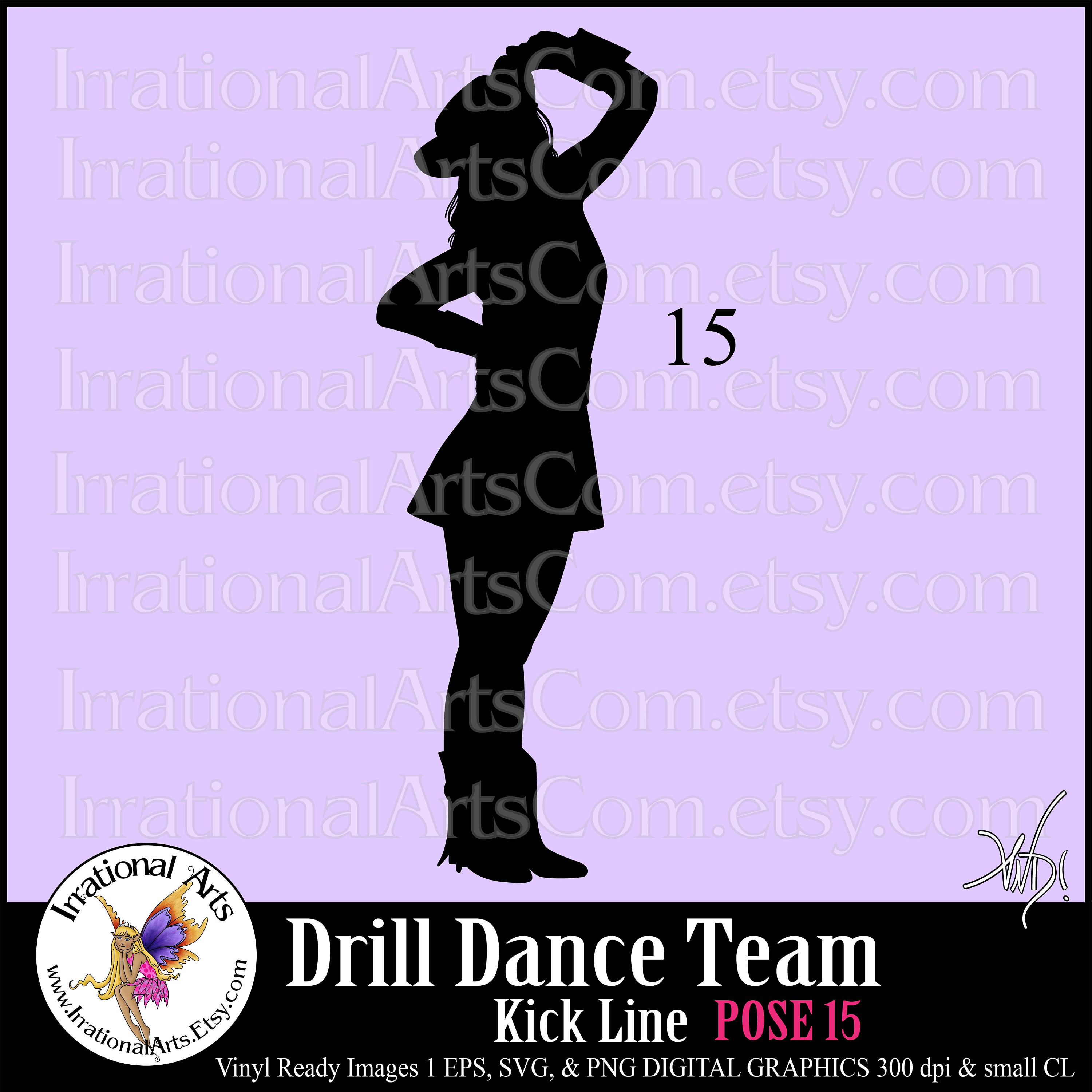 Drill Dance Team Silhouettes 