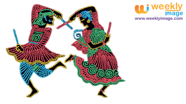 Dandiya Dance Lighting (Png)_376627422.png (600×338 - Dandiya, Transparent background PNG HD thumbnail