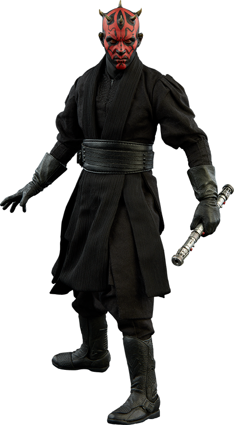 Darth Maul Duel On Naboo Sixth Scale Figure - Darth Maul, Transparent background PNG HD thumbnail