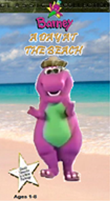 Barney A Day At The Beach Fake 1996 Vhs.png - Day At The Beach, Transparent background PNG HD thumbnail