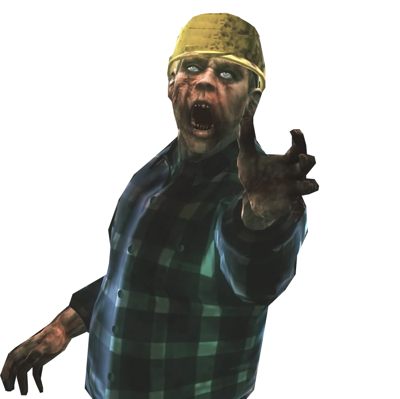 Dead Rising 2 Miner Zombie From Ign Full Crop Fixed Hat Final.png - Dead Rising, Transparent background PNG HD thumbnail