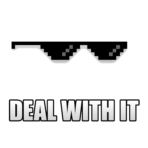 Deal With It Sunglass Transparent Background - Deal With It, Transparent background PNG HD thumbnail