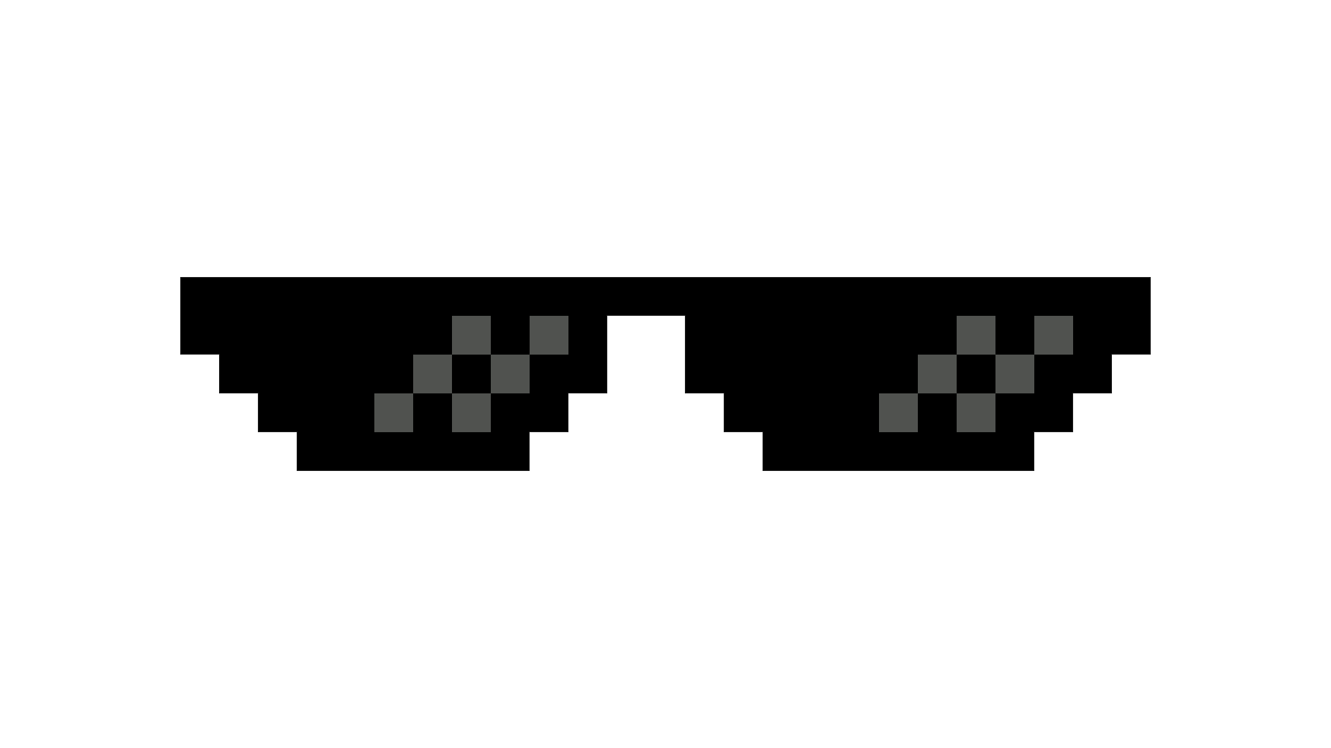 Thug Life Dark Glasses - Deal With It, Transparent background PNG HD thumbnail