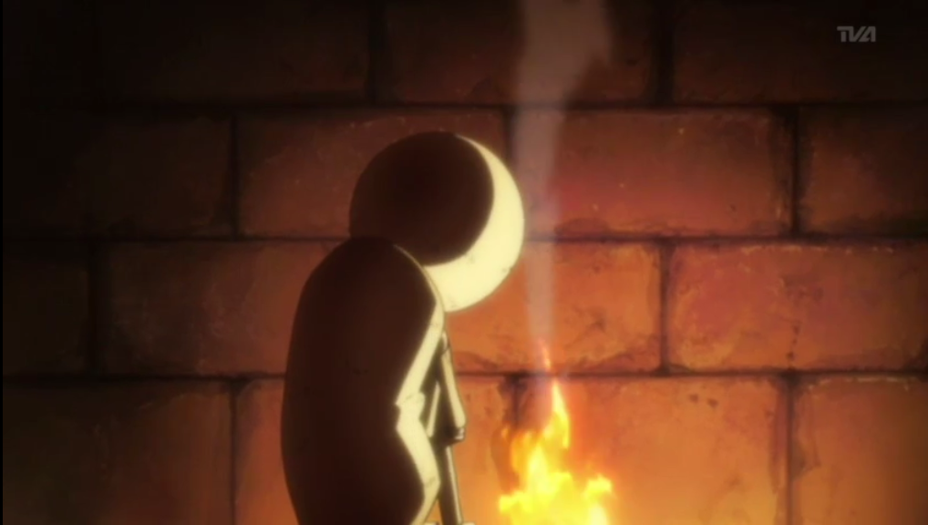 A Dejected Hisagomaru Cuddles Beside The Fireplace.png - Dejected, Transparent background PNG HD thumbnail