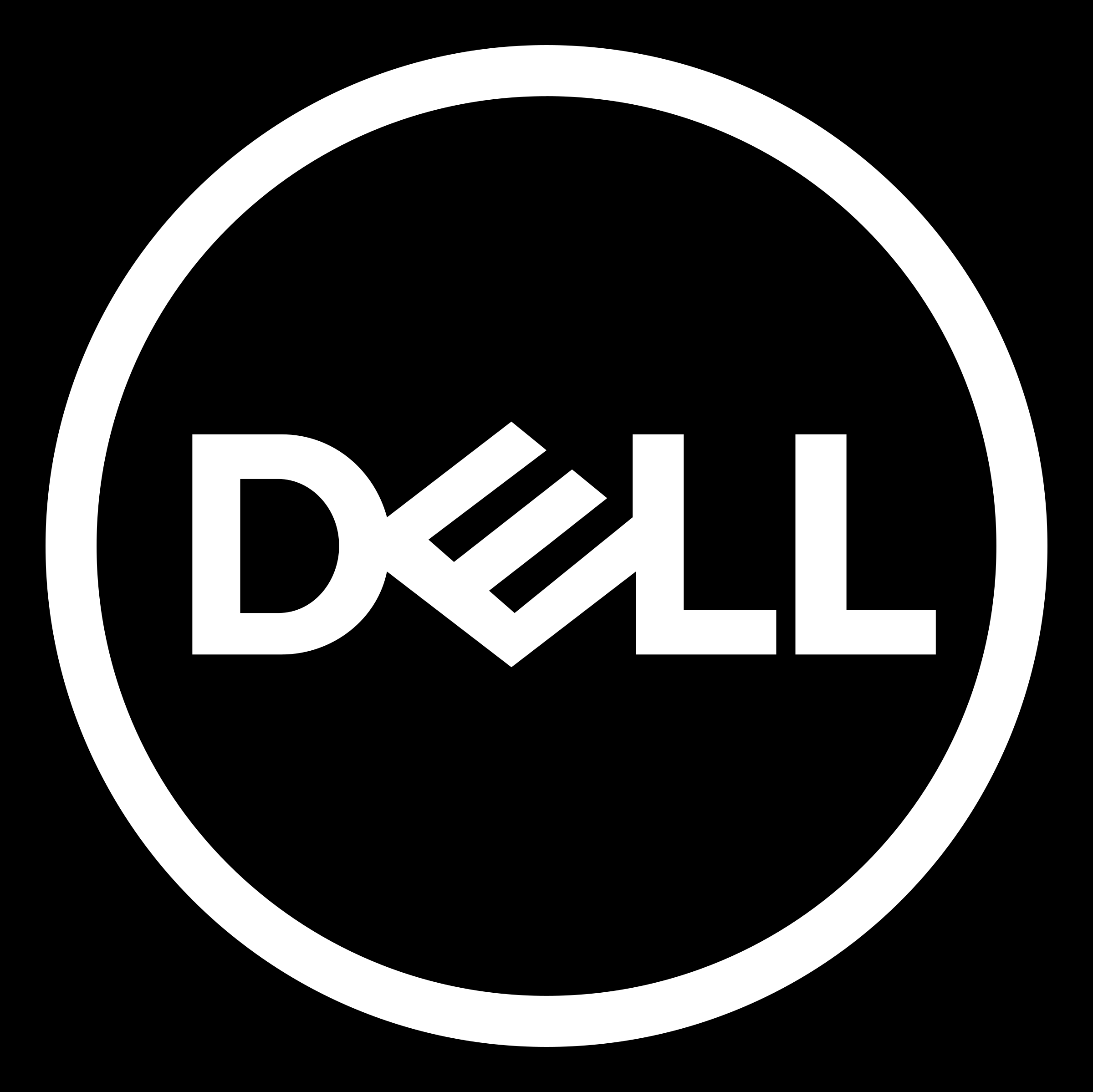 Dell Logo White - Dell Vector, Transparent background PNG HD thumbnail