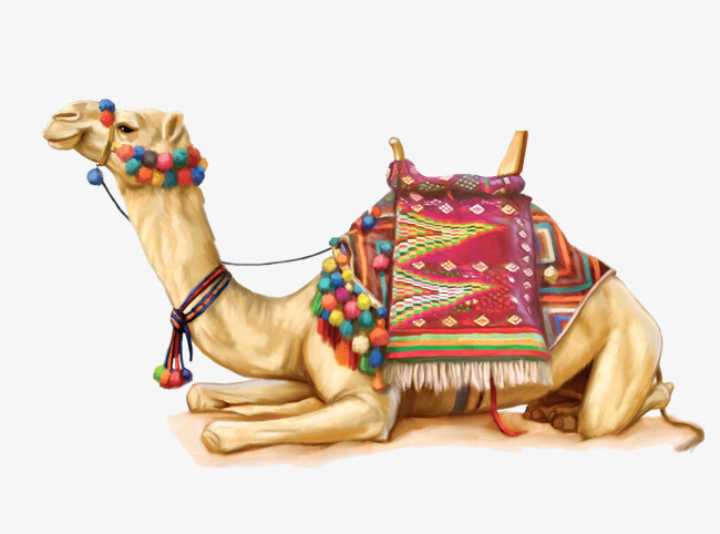 Painted Desert Camel, Hand Painted, Desert, Camel Png Image And Clipart - Desert Camel, Transparent background PNG HD thumbnail