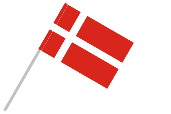 Denmark   Flag With Flagpole Tunnel - Det Danske Flag, Transparent background PNG HD thumbnail