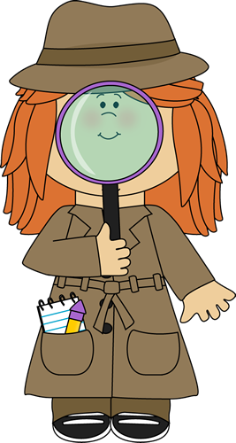 Girl Detective With Magnifying Glass - Detective Melonheadz, Transparent background PNG HD thumbnail