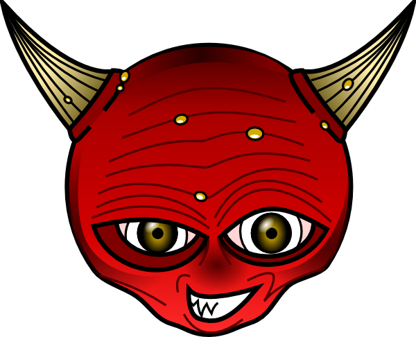 Red Devil Clip Art   Vector Clip Art Online, Royalty Free Public - Devil Head, Transparent background PNG HD thumbnail