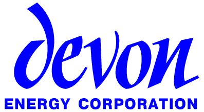 Waving flag with Devon Energy