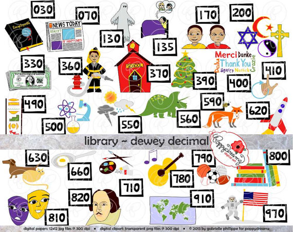 Library Dewey Decimal Category Clipart: (300 Dpi Transparent Png) School Teacher Clip Art Librarian Classification From Poppydreamz On Etsy Studio - Dewey Decimal System, Transparent background PNG HD thumbnail
