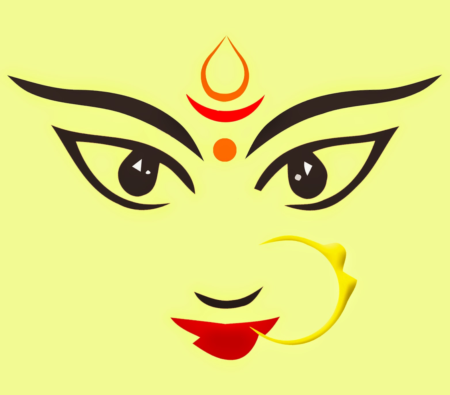 Maa Durga - Dhaki In Durga Puja, Transparent background PNG HD thumbnail