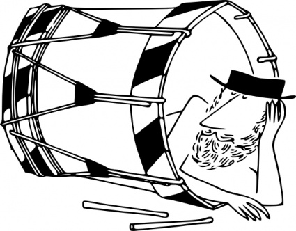 Dhol Clipart Black And White 6 - Dhol Black And White, Transparent background PNG HD thumbnail