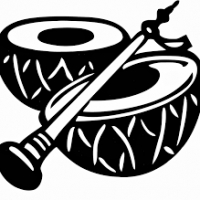 Dhol Clipart Black And White 8 - Dhol Black And White, Transparent background PNG HD thumbnail