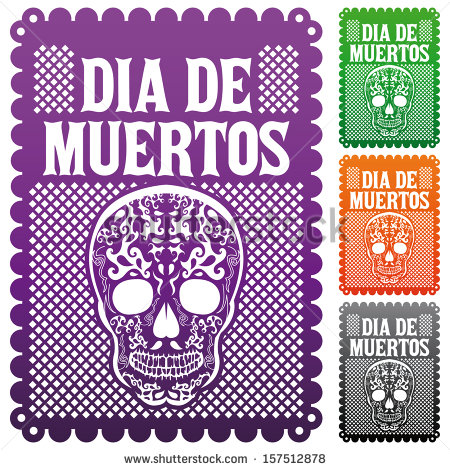 Dia De Muertos   Mexican Day Of The Death Spanish Text Vector Decoration Set - Dia De Los Muertos Banner, Transparent background PNG HD thumbnail