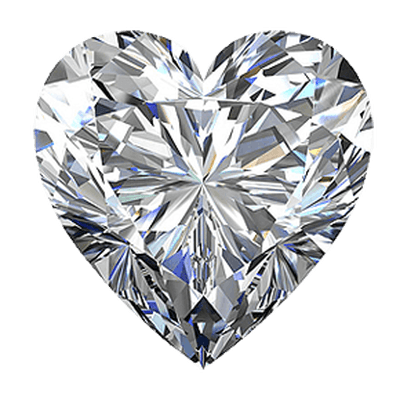 White Heart Diamond - Diamond, Transparent background PNG HD thumbnail