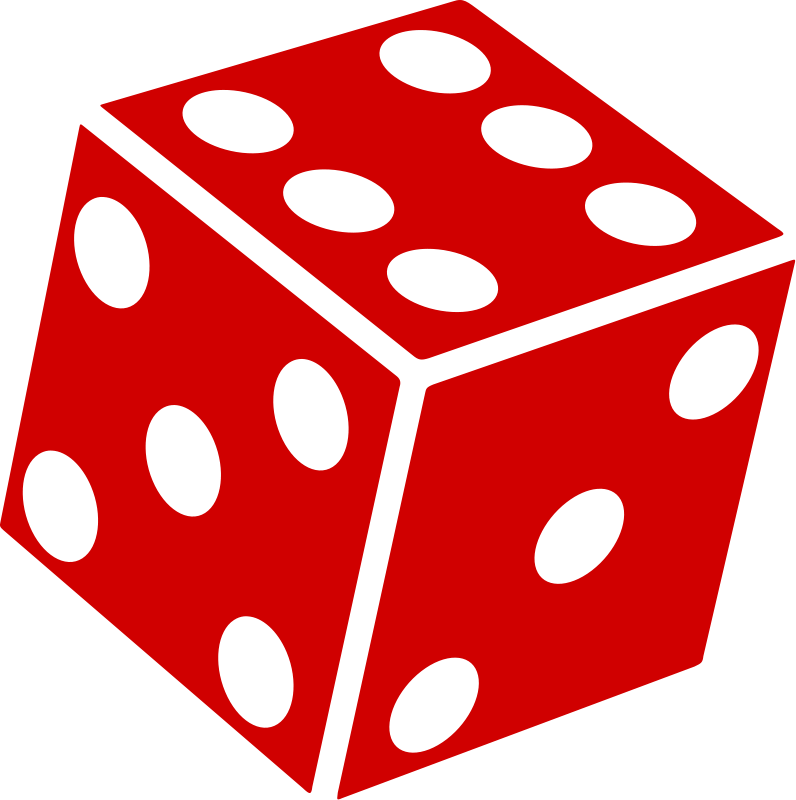 Red Dice Clipart - Dice, Transparent background PNG HD thumbnail