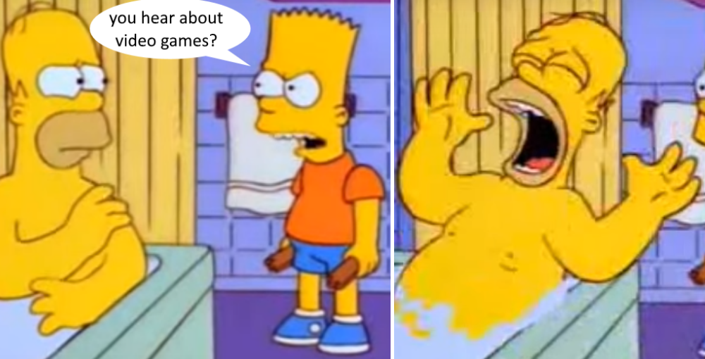 You Hear About Video Games? Homer Simpson Bart Simpson Milhouse Van Houten Cartoon Comics Yellow - Did You Hear, Transparent background PNG HD thumbnail