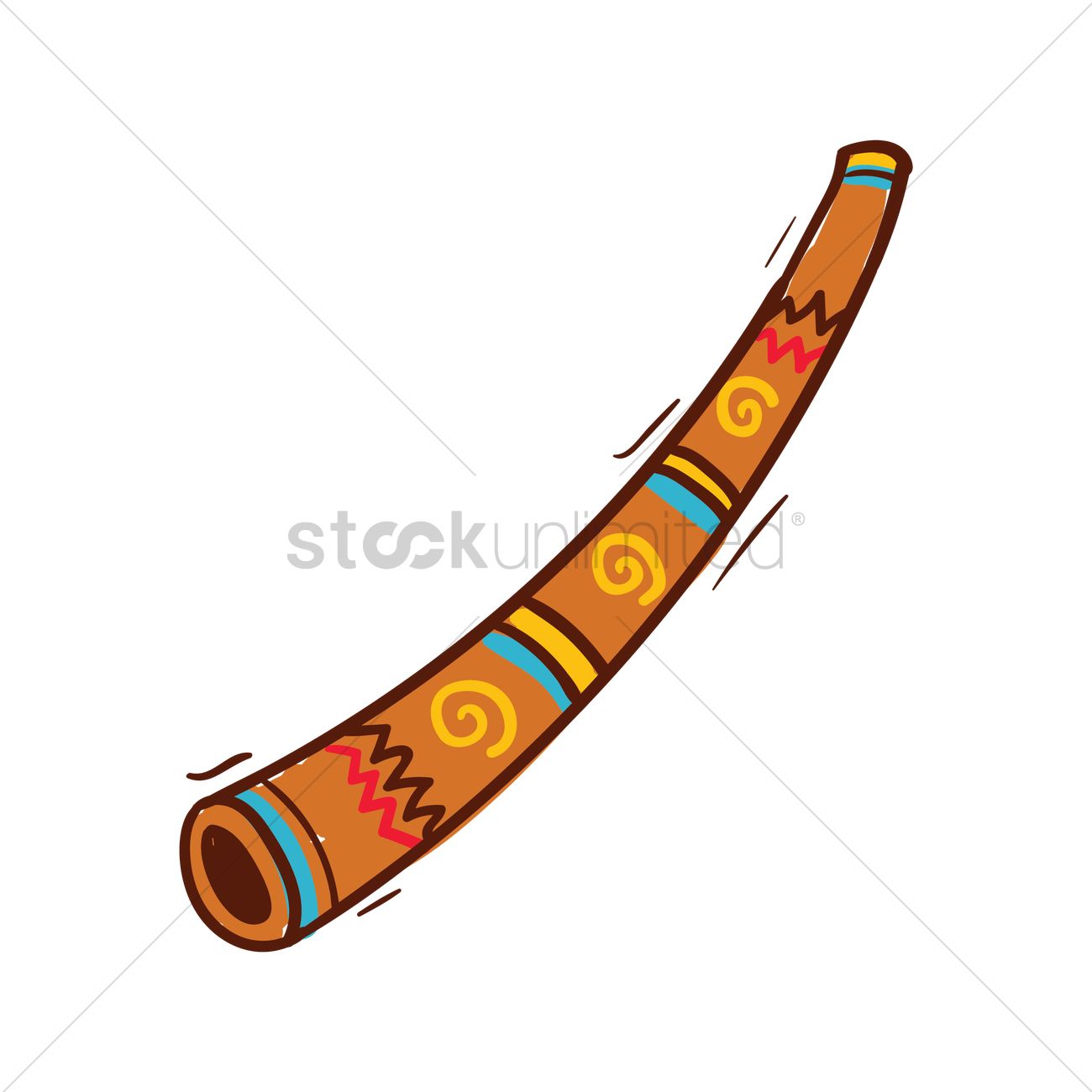 Didgeridoo Vector Graphic - Didgeridoo, Transparent background PNG HD thumbnail