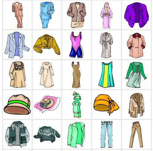 Clothes Clip Art Women - Different Types Of Clothes, Transparent background PNG HD thumbnail