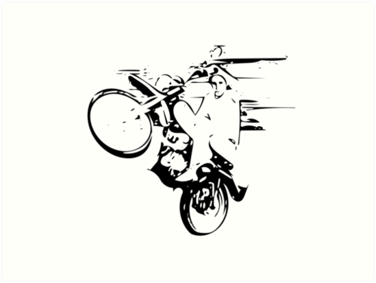 Dirt Bike Wheelie By Indrek Mändmets - Dirt Bike Wheelie, Transparent background PNG HD thumbnail
