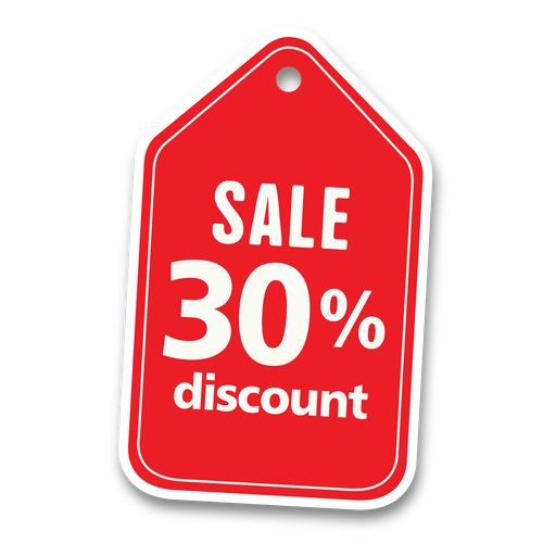30 Percent Discount Sale Tag Png - Discount, Transparent background PNG HD thumbnail