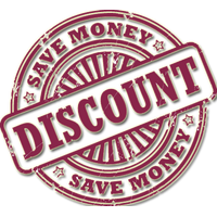 Discount red rounded